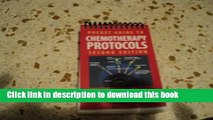 Collection Book Pocket Guide to Chemotherapy Protocols