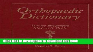 New Book Orthopaedic Dictionary