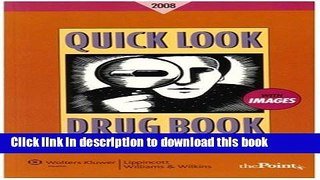New Book Quick Look Drug Book 2008 (Point (Lippincott Williams   Wilkins))