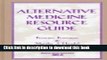 Collection Book Alternative Medicine Resource Guide (Medical Library Association)