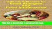 New Book Natural Solutions for Food Allergies and Food Intolerances: Scientifically Proven