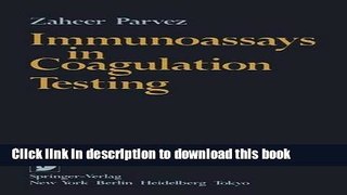 New Book Immunoassays in Coagulation Testing