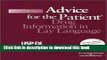 Collection Book Usp Di 2003, Volume II: Advice for the Patient: Drug Information in Lay Language