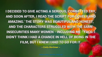 Emily Mortimer Quotes #1