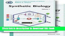 New Book Synthetic Biology, 2 Volume Set (Current Topics from the Encyclopedia of Molecular Cell