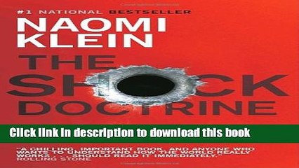 [PDF] The Shock Doctrine: The Rise of Disaster Capitalism Full Online