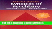 Collection Book Kaplan and Sadock s Synopsis of Psychiatry: Behavioral Sciences, Clinical Psychiatry