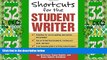Big Deals  Shortcuts for the Student Writer  Best Seller Books Most Wanted