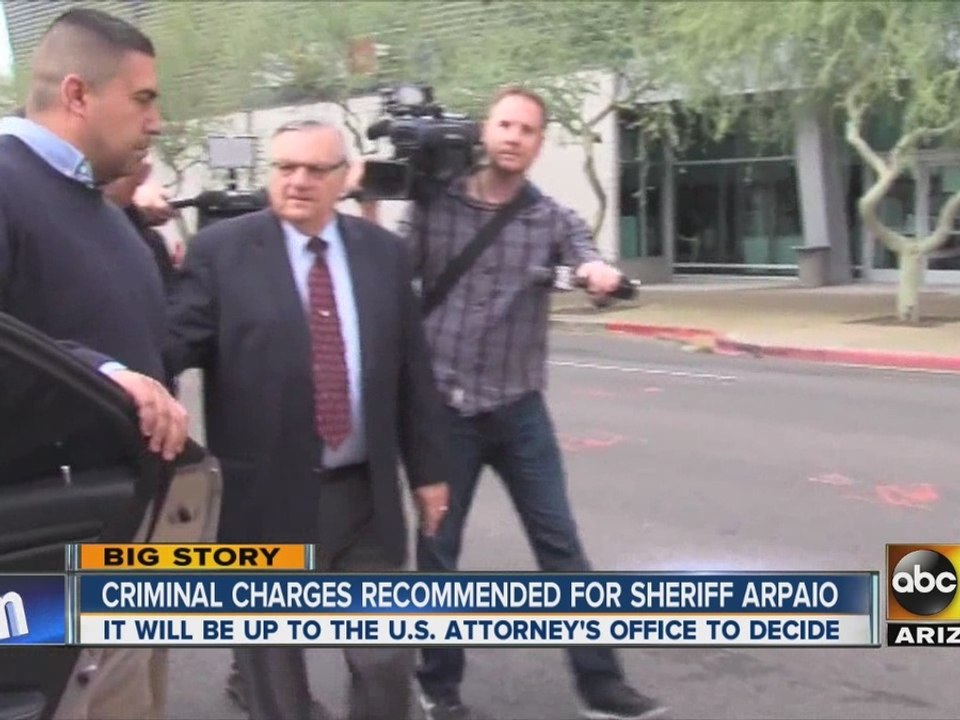 Judge refers MCSO Sheriff Joe Arpaio for criminal contempt charges