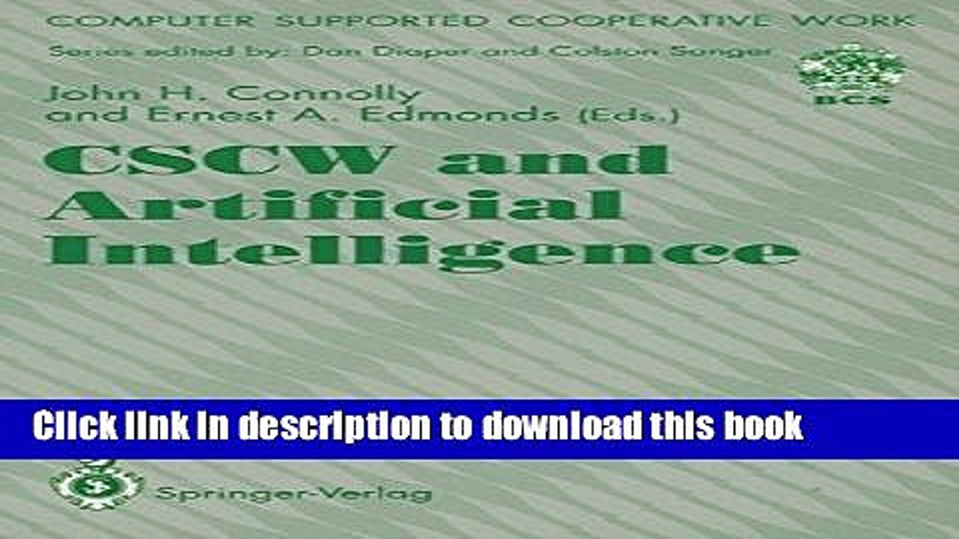 [Download] CSCW and Artificial Intelligence Hardcover Online