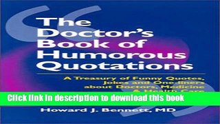 Collection Book The Doctors Book of Humorous Quotations, 1e