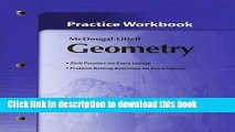 Collection Book Holt McDougal Larson Geometry: Practice Workbook