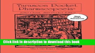 New Book Tarascon Pocket Pharmacopoeia 2010 Classic Shirt-Pocket Edition (Tarascon Pocket
