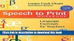 New Book Speech to Print Workbook: Language Exercises for Teachers, Second Edition