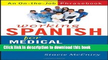 New Book Working Spanish for Medical Professionals