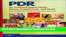 Collection Book PDR for Nonprescription Drugs, Dietary Supplements and Herbs: The Definitive Guide