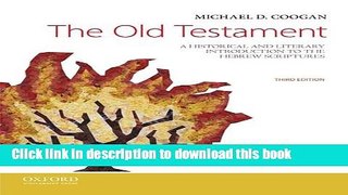 Collection Book The Old Testament: A Historical and Literary Introduction to the Hebrew Scriptures