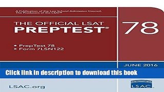 Collection Book The Official LSAT PrepTest 78: (June 2016 LSAT)