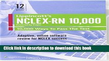 New Book Lippincott s NCLEX-RN 10,000 - Powered by PrepU