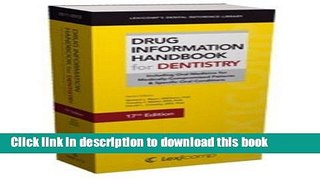 New Book Drug Information Handbook for Dentistry