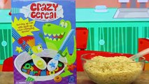 CRAZY CEREAL Board Game Challenge Family Fun Night Kids Game   Surprise Cereal Toys by DisneyCarToys