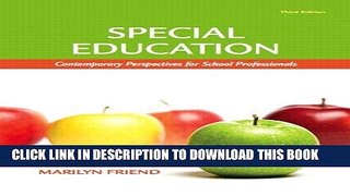 Read Now Special Education: Contemporary Perspectives for School Professionals, Student Value