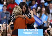 Hillary Clinton et Michelle Obama ensemble sur scène
