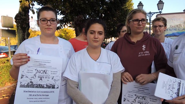Fermeture de l'école d'infirmiers à Vire : les élèves se mobilisent