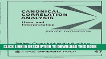 Read Now Canonical Correlation Analysis: Uses and Interpretation (Quantitative Applications in the