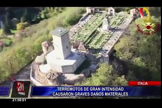 Terremotos causaron grandes daños materiales en Italia