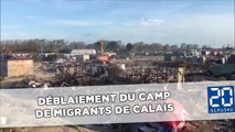Déblaiement du camp de migrants de Calais