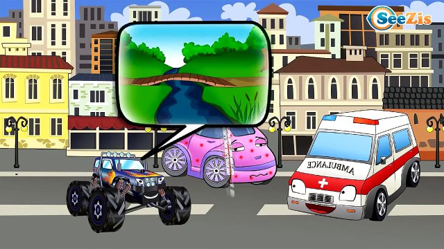 ✔ Мультики про машинки Все Серии Подряд. Скорая помощь и строительная техника — Кран, Грузовик ✔