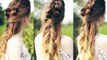 Half Down Braided Hairstyle Dutch braid and Fishtail Braid