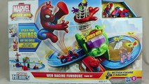 Spider-Man Web Racing Funhouse Playskool Heros Marvel Spiderman Adventures Race Track