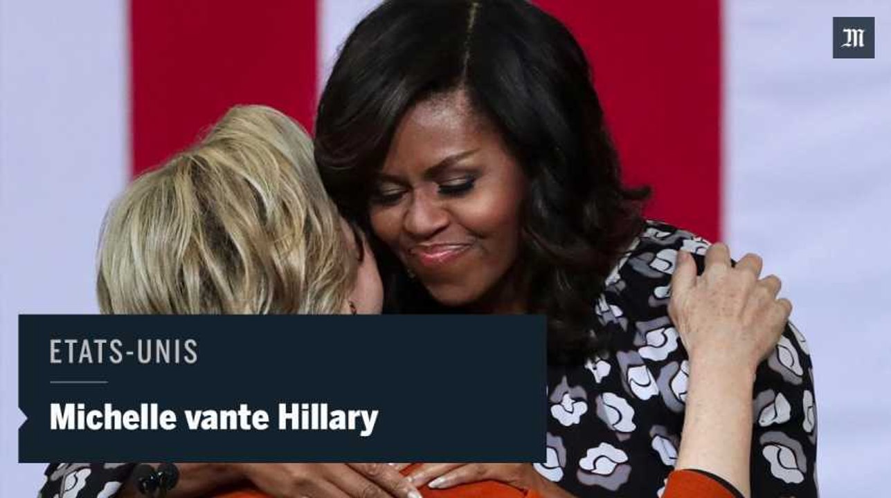 Présidentielle américaine : Michelle Obama glorifie Hillary Clinton