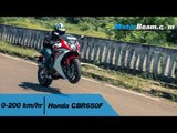 Honda CBR650F 0-200 km/hr & Top Speed | MotorBeam