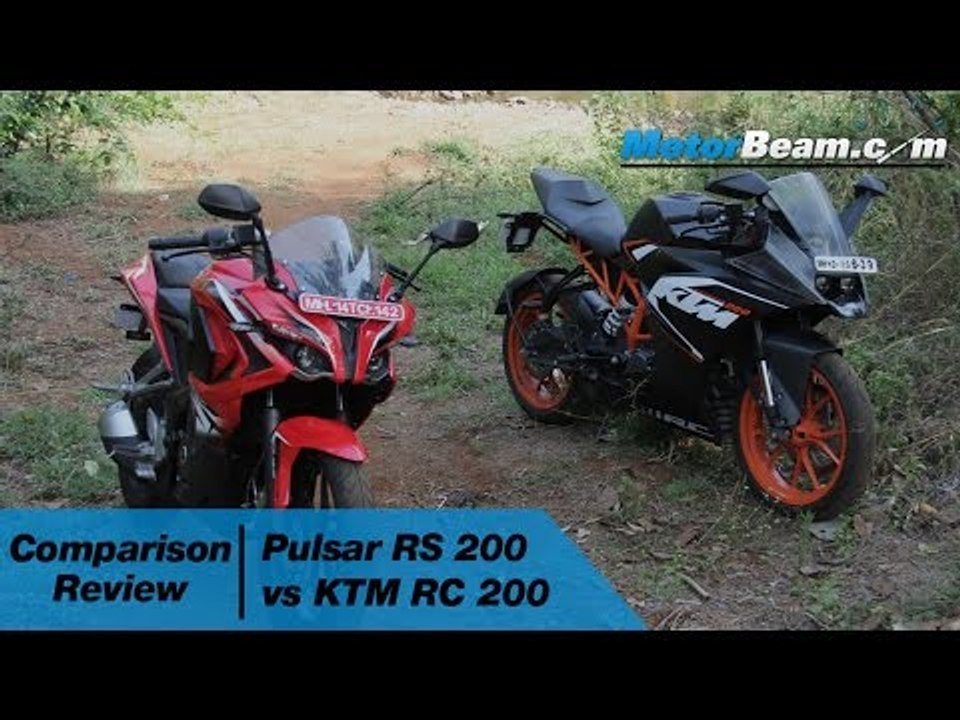 Pulsar RS 200 vs KTM RC 200 - Comparison Review | MotorBeam