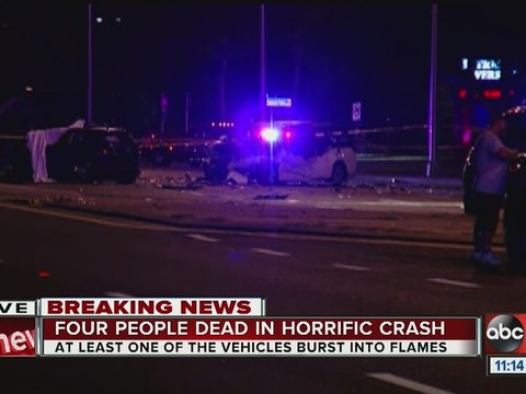 FHP investigating fatal multi-car crash that leaves 4 dead