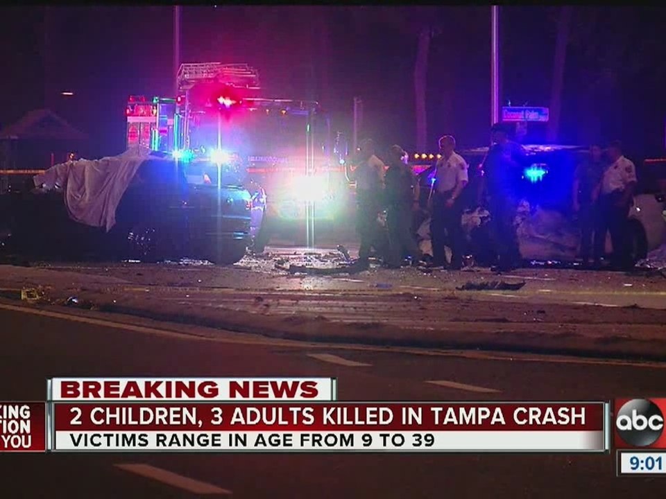 Two children, three adults killed in Tampa crash on MLK