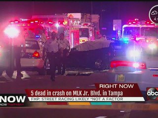 5 dead in crash on MLK Jr. Blvd in Tampa
