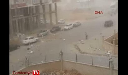 Mardin'de panik... Toz fırtınasının ortasında kaldı