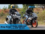 Honda CBR250R vs KTM RC 200 - Drag Race | MotorBeam
