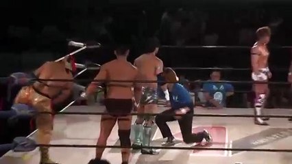 Kaz Hayashi, Minoru Tanaka & TAJIRI (c) vs. Andy Wu, Daiki Inaba & Seiki Yoshioka