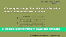 [READ] EBOOK Computing in Anesthesia and Intensive Care (Developments in Critical Care Medicine