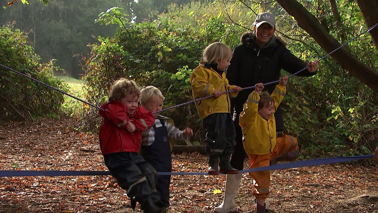 Forest school nurseries teach children in the great outdoors