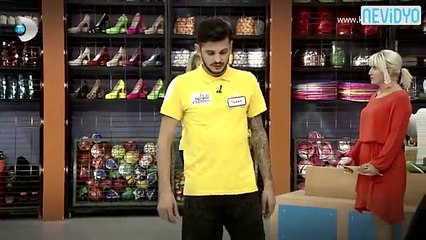 Karısından azar işiten yarışmacı bayıldı!