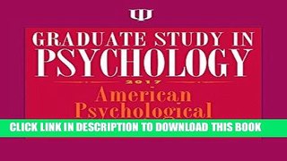 [READ] EBOOK Graduate Study in Psychology 2017 BEST COLLECTION