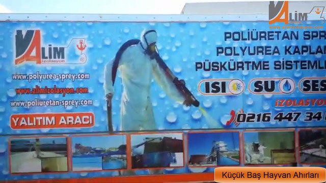 POLİÜRETAN SPREY KÜÇÜK BAŞ HAYVAN AHIRLARI UYGULAMASI 2 ALİM İZOLASYON 0532 293 9299