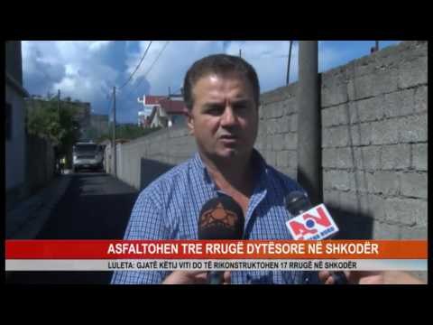 ASFALTOHEN TRE RRUGË DYTËSORE NË SHKODËR