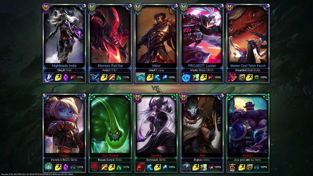 Qualifier #3 - League of Legends - 18/10/16